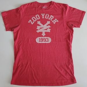 Zoo York Red "1993" Graphic Short Sleeve T-Shirt - Size Medium